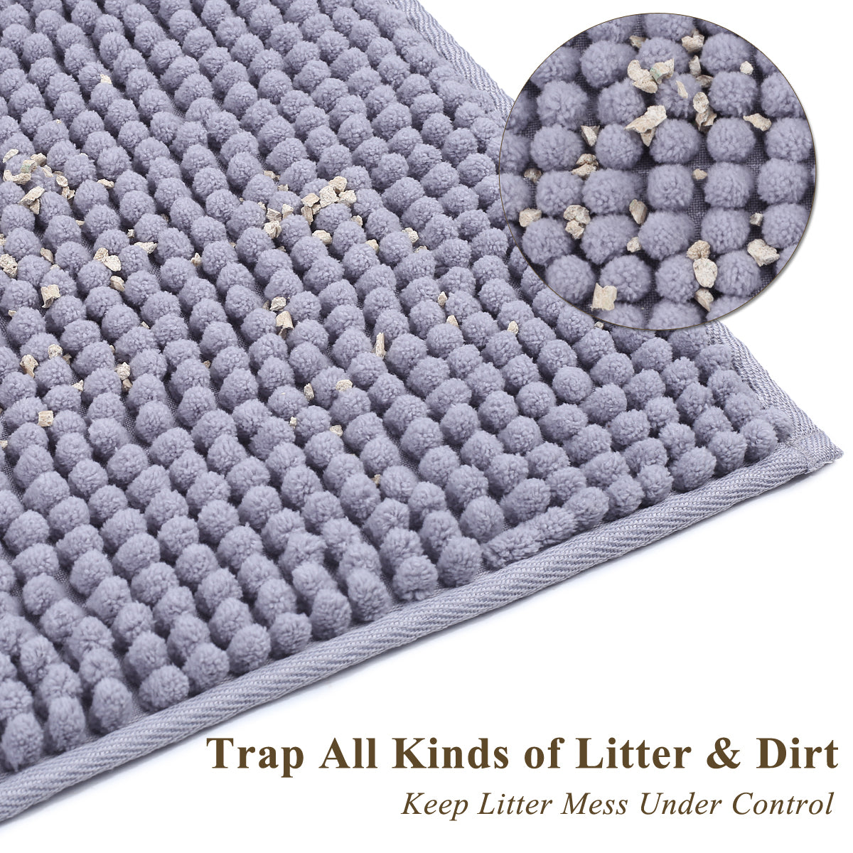Vivaglory Cat Litter Mat, Extra Large (35×23) Durable Litter Box Mat –  VIVAGLORY