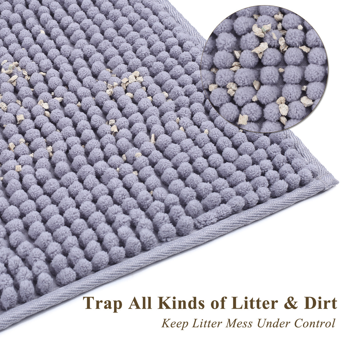  Garoopion Cat Litter Mat, X-Large Size Litter Box Mat