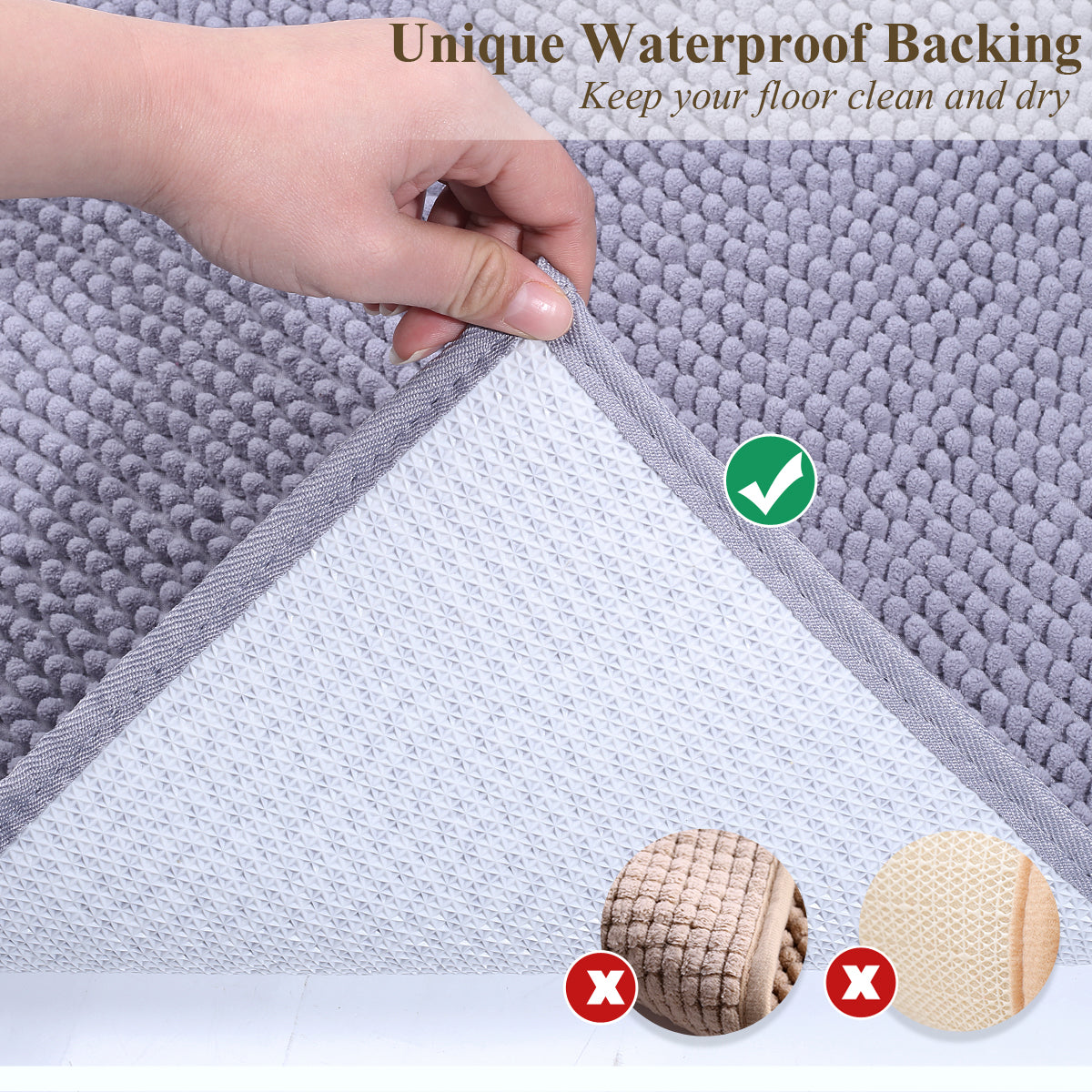 Super Absorbent Dog Food Mat, Waterproof Large Mat for Dogs and Cats