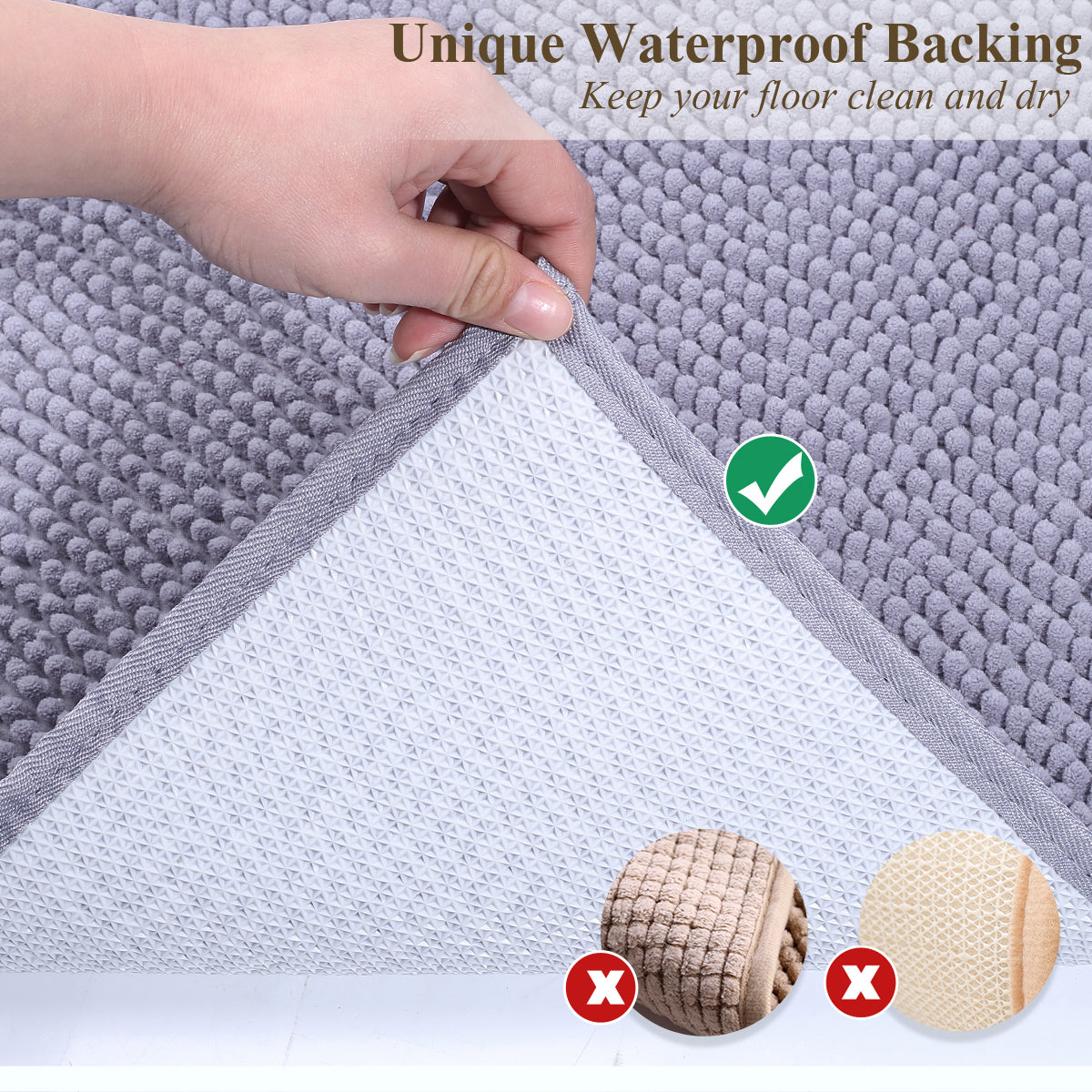 Vivaglory Cat Litter Mats, 31× 20 Large or 35× 25 Extra Large