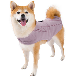 Vivaglory Dog Fleece Coat Warm Jacket with Hook and Loop Fastener, Easy to Take on and Off, Winter Vest Sweater for Small Medium Large Dogs Puppy Windproof Clothes for Cold Weather