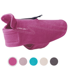 Load image into Gallery viewer, Vivaglory Dog Fleece Coat Warm Jacket with Hook and Loop Fastener, Easy to Take on and Off, Winter Vest Sweater for Small Medium Large Dogs Puppy Windproof Clothes for Cold Weather