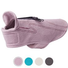 Load image into Gallery viewer, Vivaglory Dog Fleece Coat Warm Jacket with Hook and Loop Fastener, Easy to Take on and Off, Winter Vest Sweater for Small Medium Large Dogs Puppy Windproof Clothes for Cold Weather