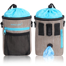 Load image into Gallery viewer, VIVAGLORY Dog Training Treat Pouch, 4Ways to Wear Dog Treat Bags, Built in Dog Waste Bag Dispenser Treats Training Bags with Reflective Adjustable Shoulder Strap