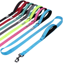 Load image into Gallery viewer, VIVAGLORY Dog Leash Traffic Padded Two Handles, Heavy Duty Reflective Leashes for Control Safety Training, Walking Lead for Small to Large Dogs