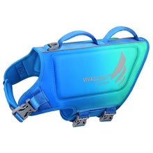 Load image into Gallery viewer, VIVAGLORY Neoprene Dog Life Jacket Reflective &amp; Adjustable Life Vest with Superior Buoyancy and Rescue Handle for Swimming &amp; Boating