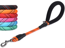 Load image into Gallery viewer, VIVAGLORY new Short Dog Leash with Comfortable Padded Handle, 18IN Durable Rope Short Walking &amp; Training Leashes for Dogs with Highly Reflective Threads for Medium &amp; Large Dog