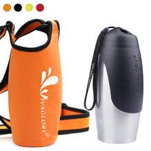 Load image into Gallery viewer, VIVAGLORY 25oz Stainless Steel Water Bottle &amp; Neoprene Bottle Carrier Combo, Dog Drinking Bottles and Water Bottle Holder, Great for Hiking &amp; Traveling with Pets