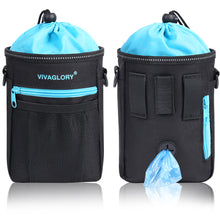Load image into Gallery viewer, VIVAGLORY Dog Training Treat Pouch, 4Ways to Wear Dog Treat Bags, Built in Dog Waste Bag Dispenser Treats Training Bags with Reflective Adjustable Shoulder Strap
