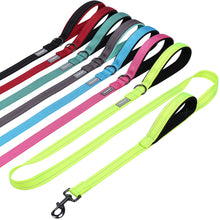 Load image into Gallery viewer, VIVAGLORY Dog Leash Traffic Padded Two Handles, Heavy Duty Reflective Leashes for Control Safety Training, Walking Lead for Small to Large Dogs