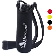 Load image into Gallery viewer, Vivaglory Insulated Neoprene Water Bottle Holder Sling with Wide Adjustable Shoulder Strap, Great for Stainless Steel and Plastic Bottles, Sport and Energy Drinks