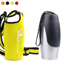 Load image into Gallery viewer, VIVAGLORY 25oz Stainless Steel Water Bottle &amp; Neoprene Bottle Carrier Combo, Dog Drinking Bottles and Water Bottle Holder, Great for Hiking &amp; Traveling with Pets