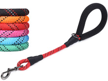 Load image into Gallery viewer, VIVAGLORY new Short Dog Leash with Comfortable Padded Handle, 18IN Durable Rope Short Walking &amp; Training Leashes for Dogs with Highly Reflective Threads for Medium &amp; Large Dog