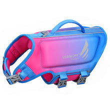 Load image into Gallery viewer, VIVAGLORY Neoprene Dog Life Jacket Reflective &amp; Adjustable Life Vest with Superior Buoyancy and Rescue Handle for Swimming &amp; Boating