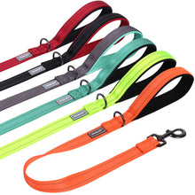 Load image into Gallery viewer, VIVAGLORY Short Dog Leash with Padded Handle, Double Webbing Nylon Reflective Pet Leashes for Training &amp; Walking, Dog Lead for Medium &amp; Large Dogs