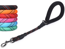 Load image into Gallery viewer, VIVAGLORY new Short Dog Leash with Comfortable Padded Handle, 18IN Durable Rope Short Walking &amp; Training Leashes for Dogs with Highly Reflective Threads for Medium &amp; Large Dog