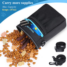 Load image into Gallery viewer, VIVAGLORY Dog Training Treat Pouch, 4Ways to Wear Dog Treat Bags, Built in Dog Waste Bag Dispenser Treats Training Bags with Reflective Adjustable Shoulder Strap