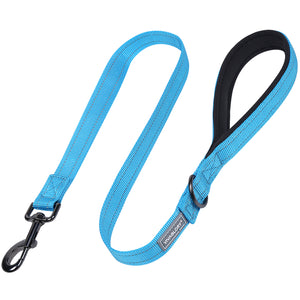 VIVAGLORY Dog Leash with Padded Handle, Heavy Duty Reflective Nylon Training Leash Walking Lead for Small to Large Dogs