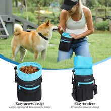 Load image into Gallery viewer, VIVAGLORY Dog Training Treat Pouch, 4Ways to Wear Dog Treat Bags, Built in Dog Waste Bag Dispenser Treats Training Bags with Reflective Adjustable Shoulder Strap