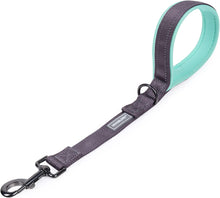 Load image into Gallery viewer, VIVAGLORY Short Dog Leash with Padded Handle, Double Webbing Nylon Reflective Pet Leashes for Training &amp; Walking, Dog Lead for Medium &amp; Large Dogs