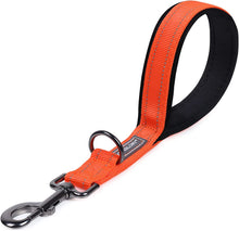 Load image into Gallery viewer, VIVAGLORY Short Dog Leash with Padded Handle, Double Webbing Nylon Reflective Pet Leashes for Training &amp; Walking, Dog Lead for Medium &amp; Large Dogs