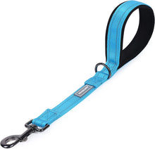 Load image into Gallery viewer, VIVAGLORY Short Dog Leash with Padded Handle, Double Webbing Nylon Reflective Pet Leashes for Training &amp; Walking, Dog Lead for Medium &amp; Large Dogs