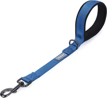 Load image into Gallery viewer, VIVAGLORY Short Dog Leash with Padded Handle, Double Webbing Nylon Reflective Pet Leashes for Training &amp; Walking, Dog Lead for Medium &amp; Large Dogs