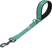 Load image into Gallery viewer, VIVAGLORY Short Dog Leash with Padded Handle, Double Webbing Nylon Reflective Pet Leashes for Training &amp; Walking, Dog Lead for Medium &amp; Large Dogs