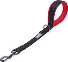 Load image into Gallery viewer, VIVAGLORY Short Dog Leash with Padded Handle, Double Webbing Nylon Reflective Pet Leashes for Training &amp; Walking, Dog Lead for Medium &amp; Large Dogs