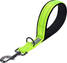 Load image into Gallery viewer, VIVAGLORY Short Dog Leash with Padded Handle, Double Webbing Nylon Reflective Pet Leashes for Training &amp; Walking, Dog Lead for Medium &amp; Large Dogs