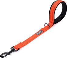 Load image into Gallery viewer, VIVAGLORY Short Dog Leash with Padded Handle, Double Webbing Nylon Reflective Pet Leashes for Training &amp; Walking, Dog Lead for Medium &amp; Large Dogs