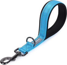 Load image into Gallery viewer, VIVAGLORY Short Dog Leash with Padded Handle, Double Webbing Nylon Reflective Pet Leashes for Training &amp; Walking, Dog Lead for Medium &amp; Large Dogs