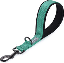 Load image into Gallery viewer, VIVAGLORY Short Dog Leash with Padded Handle, Double Webbing Nylon Reflective Pet Leashes for Training &amp; Walking, Dog Lead for Medium &amp; Large Dogs
