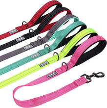 Load image into Gallery viewer, VIVAGLORY Short Dog Leash with Padded Handle, Double Webbing Nylon Reflective Pet Leashes for Training &amp; Walking, Dog Lead for Medium &amp; Large Dogs