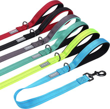 Load image into Gallery viewer, VIVAGLORY Short Dog Leash with Padded Handle, Double Webbing Nylon Reflective Pet Leashes for Training &amp; Walking, Dog Lead for Medium &amp; Large Dogs