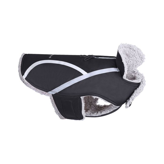 VIVAGLORY new Cold Weather Dogs Coat, Reflective Warm Fleece Lined Winter Puppy Jacket Cloth, Windproof Water Resistant Comfortable Cozy Pet Apparel
