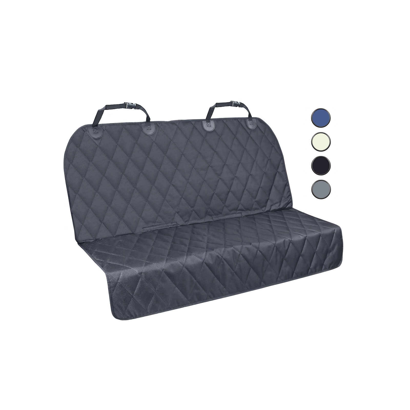 VIVAGLORY Dog Seat Cover for Back Seat No Skirt Design Quilted Durable 600 D Oxford Car Seat Cover with Anti Slip Backing for Most Cars SUVs