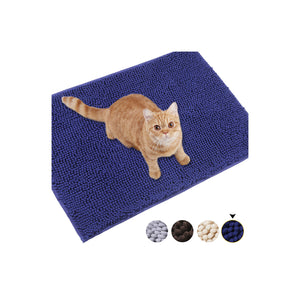 Vivaglory 3D Design Microfiber Cat Litter Mats Trap All Kind of Litter, 31"× 20" or 35"× 25" Large Litter Mat with Waterproof Back, Super Soft to Walk on, Machine Washable