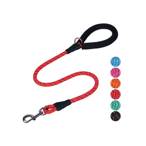 VIVAGLORY Strong Rope Dog Leash with Thick Neoprene Padded Handle