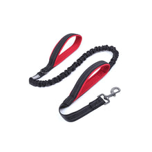 Load image into Gallery viewer, VIVAGLORY Heavy Duty Bungee Dog Leash, Dual Padded Handles No Pull Reflective Training Dog Leash with Traffic Handle for Medium Large Dogs with Adjustable Sizes (4FT-5.5FT)