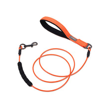 Load image into Gallery viewer, Vivaglory Chew Proof Dog Leash with Soft Foam and Reflective Padded Handle, Waterproof Vinyl Coated Twisted Stainless Steel Wire Rope Lead for Small Medium and Large Dogs