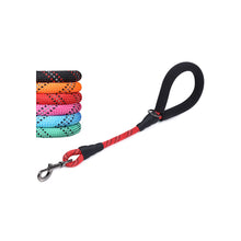 Load image into Gallery viewer, VIVAGLORY new Short Dog Leash with Comfortable Padded Handle, 18IN Durable Rope Short Walking &amp; Training Leashes for Dogs with Highly Reflective Threads for Medium &amp; Large Dog