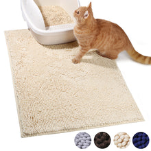 Load image into Gallery viewer, Vivaglory 3D Design Microfiber Cat Litter Mats Trap All Kind of Litter, 31&quot;× 20&quot; or 35&quot;× 25&quot; Large Litter Mat with Waterproof Back, Super Soft to Walk on, Machine Washable