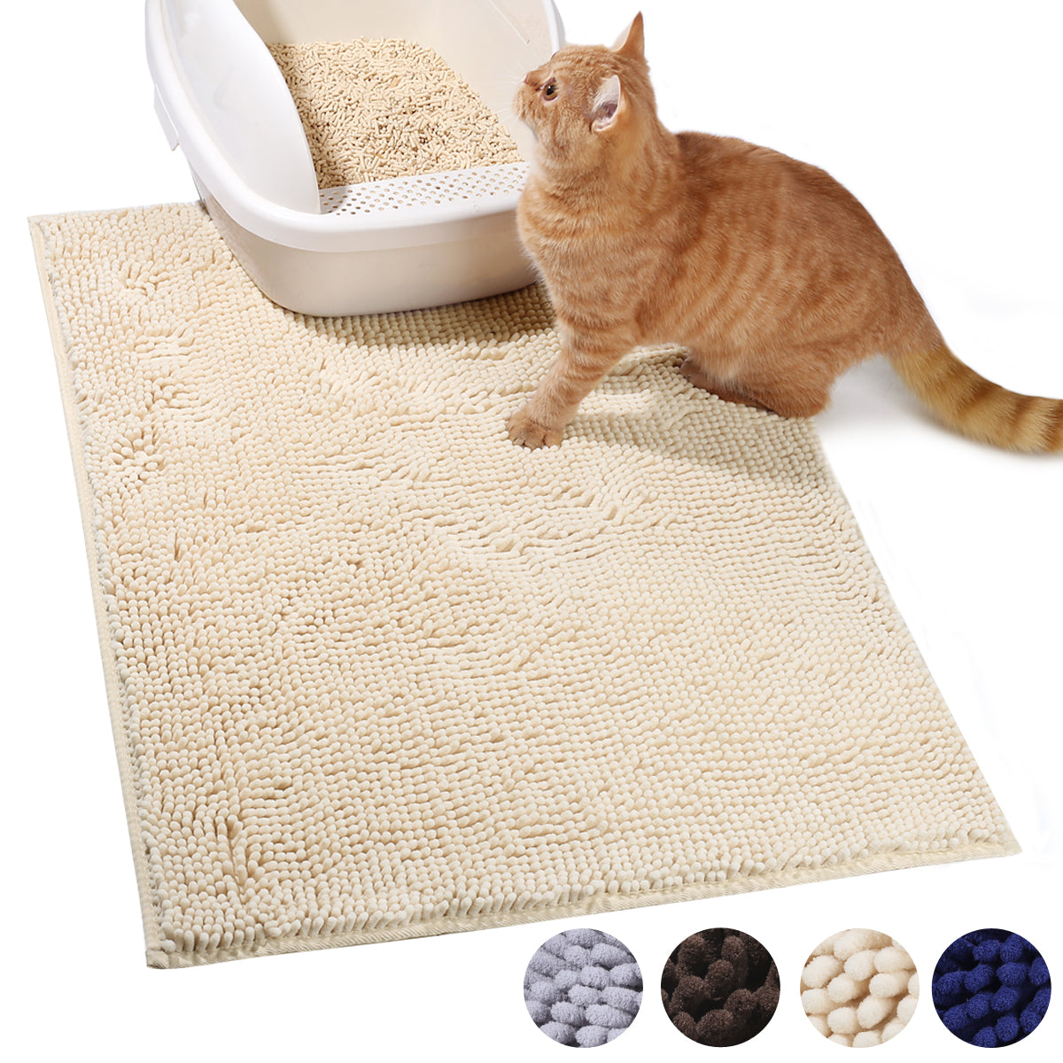 Vivaglory Cat Litter Mat, Extra Large (35×23) Durable Litter Box Mat –  VIVAGLORY