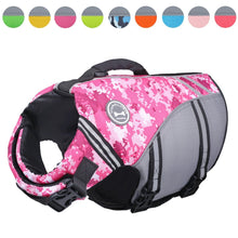 Load image into Gallery viewer, Vivaglory New Sports Style Ripstop Dog Life Jacket Safety Vest with Superior Buoyancy &amp; Rescue Handle