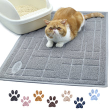 Load image into Gallery viewer, Vivaglory Cat Litter Mat, Extra Large (35&quot;×23&quot;) Durable Litter Box Mat with Waterproof and Anti-Slip Back, Soft on Paws, Easy to Clean