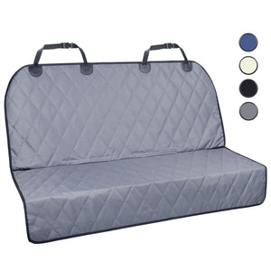 VIVAGLORY Dog Seat Cover for Back Seat, No-Skirt Design, Quilted & Durable 600 D Oxford Car Seat Cover with Anti-Slip Backing for Most Cars, SUVs & MPVs, Heather Black, 46" L * 57" W