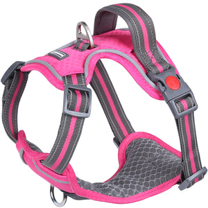 VIVAGLORY new Dog Harness for Walking, Hiking, Running & Training, No Pull Puppy Vest Harnesses with Front Hook