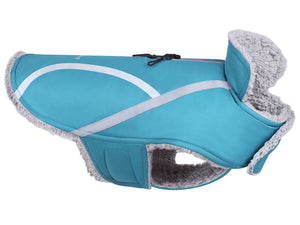 VIVAGLORY new Cold Weather Dogs Coat, Reflective Warm Fleece Lined Winter Puppy Jacket Cloth, Windproof Water Resistant Comfortable Cozy Pet Apparel
