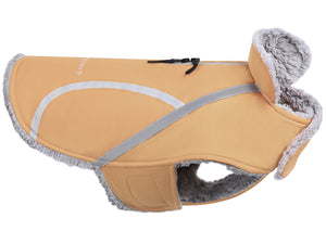 VIVAGLORY new Cold Weather Dogs Coat, Reflective Warm Fleece Lined Winter Puppy Jacket Cloth, Windproof Water Resistant Comfortable Cozy Pet Apparel